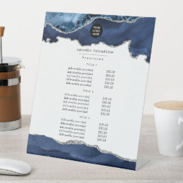 海軍及び銀大切灰石企業の 台座サイン