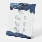 海軍及び銀大切灰石企業の 台座サイン (正面)