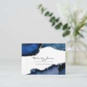 海軍及び銀瑪瑙大切石 名刺 (スタンド正面)