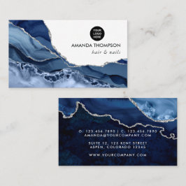 海軍及び銀瑪瑙大切石 名刺