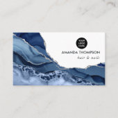 海軍及び銀瑪瑙大切石 名刺 (正面)