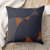 海軍及び錆抽象的なC クッション (ブランケット)