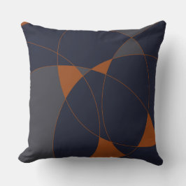 海軍及び錆抽象的なC クッション