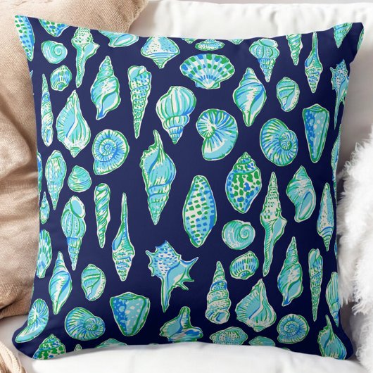 海軍名門私立校風のの貝殻 クッション