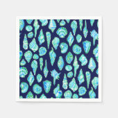 海軍名門私立校風のの貝殻 スタンダードカクテルナプキン (正面)