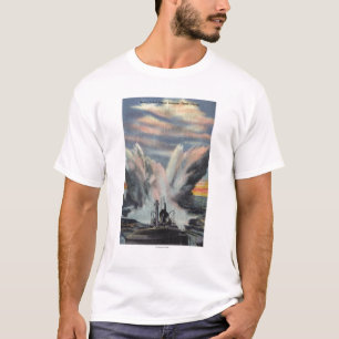 海軍哨戒艦艇は爆雷を解放します Tシャツ