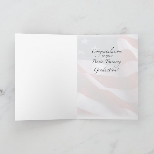 海軍基本訓練おめでとうイーグル旗 カード (内部)