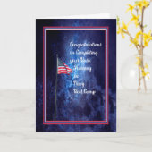 海軍基礎訓練ブートキャンプ卒業 カード (黄色い花)