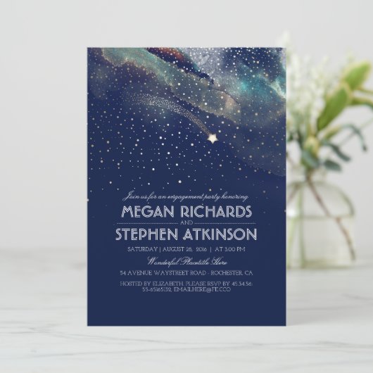 海軍夜金ゴールドの流星の婚約パーティ 招待状 (スタンド正面)