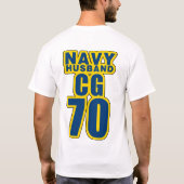 海軍夫CG 70のワイシャツ Tシャツ (裏面)