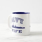 海軍妻 ツートーンマグカップ (正面左)