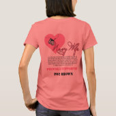海軍妻/婚約者/ガールフレンド(誇らしげにサポート) Tシャツ (裏面)