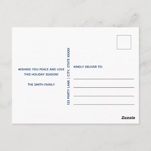 海軍平和クリスマス ポストカード (裏面)