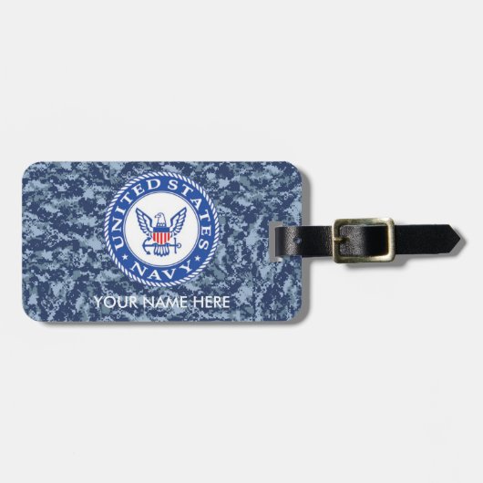 海軍年長の一等兵曹の荷物のラベル ラゲッジタグ (正面横)