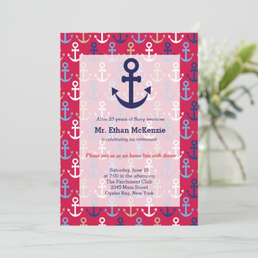 海軍引退式 招待状 (スタンド正面)