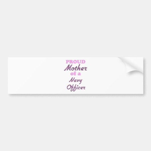 海軍役人の誇り高い母 バンパーステッカー (正面)