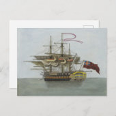 海軍戦艦 ポストカード (正面/裏面)