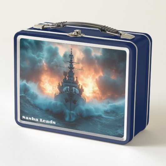 海軍戦艦 メタルランチボックス (正面)