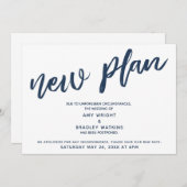 海軍文字が延結婚期された新計画の発表 招待状 (正面/裏面)