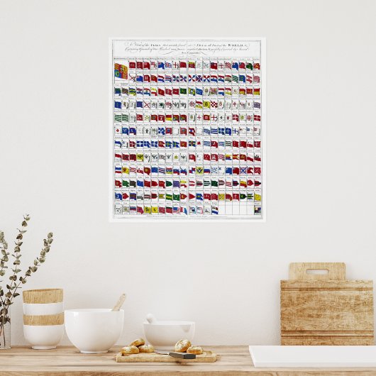 海軍旗 ポスター (キッチン)