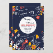 海軍明るい目をした花の招待状 招待状 (正面/裏面)