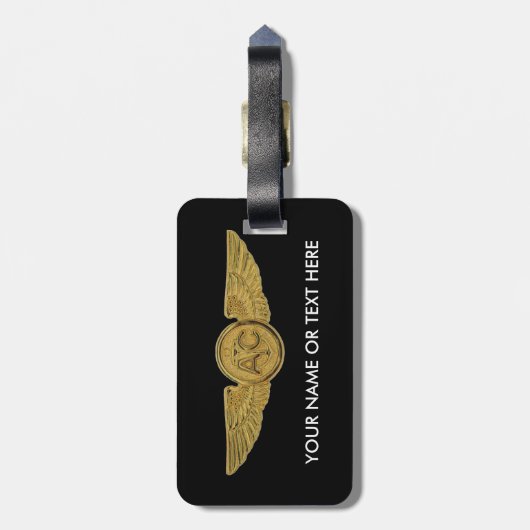 海軍最高科務官航空乗務員手荷物タグ ラゲッジタグ (裏面縦)