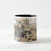 海軍本部、セバストーポリの「座席からのプレートの ツートーンマグカップ (中央)