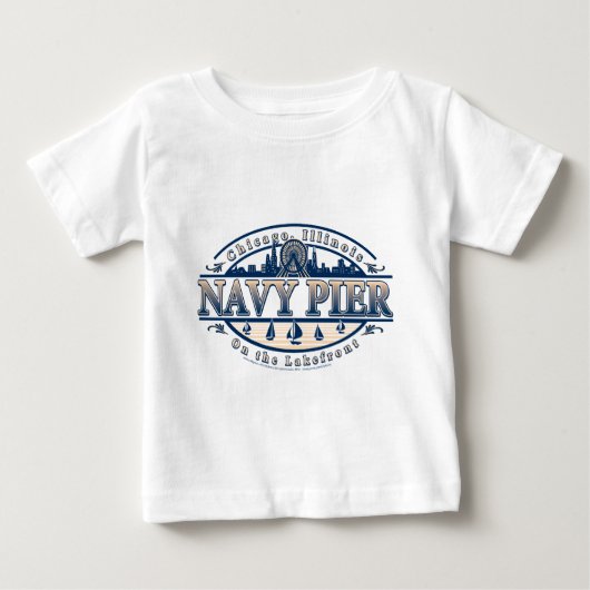 海軍桟橋シカゴ ベビーTシャツ (正面)