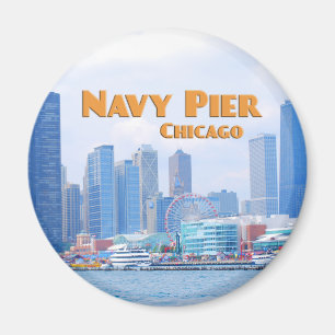 海軍桟橋-シカゴイリノイ マグネット