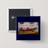 海軍桟橋、シカゴ、イリノイ(ca.1916-1930) 缶バッジ (正面&裏面)