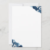 海軍植物結婚式招待状 招待状 (裏面)