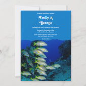 海軍水中魚海航海の沿岸結婚部 招待状 (正面)