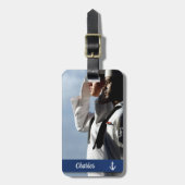 海軍水兵パーソナライズされた隊 ラゲッジタグ (正面縦)