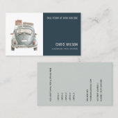 海軍水彩タクシー採用タクシー運転士サービス 名刺 (正面/裏面)