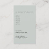 海軍水彩タクシー採用タクシー運転士サービス 名刺 (裏面)