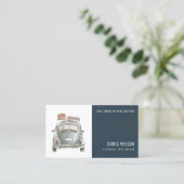 海軍水彩タクシー採用タクシー運転士サービス 名刺 (スタンド正面)