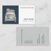 海軍水彩タクシー採用タクシー運転士サービス 名刺 (正面/裏面)