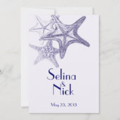 海軍海星結婚式招待状 招待状 (裏面)