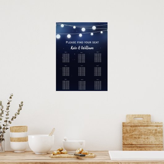 海軍灯列着座図 ポスター (キッチン)