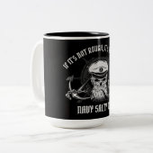 海軍熟練船乗り/塩辛い犬 ツートーンマグカップ (正面左)