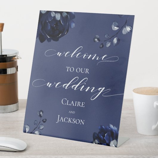 海軍牡丹の集会を歓迎結婚 台座サイン (インサイチュ)