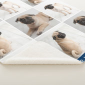 海軍犬メモリアル写真コラージュ記念品 シェルパブランケット (3/4)