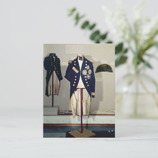 海軍王室の軍服擦り切れた ポストカード (スタンド正面)
