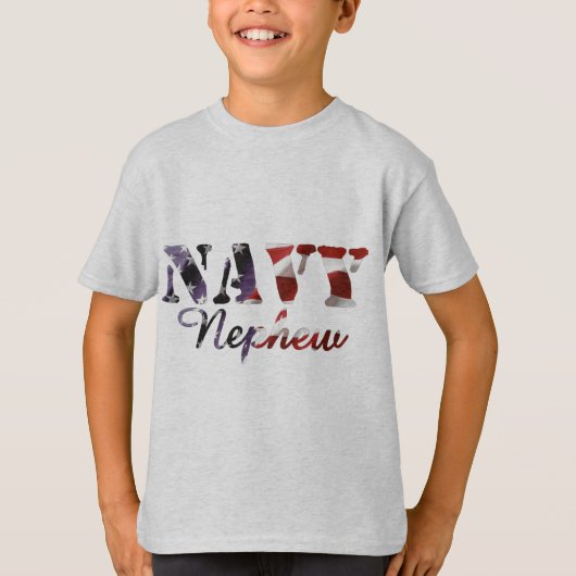 海軍甥の米国旗 Tシャツ (正面)