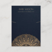 海軍用金ゴールドマンクラシックダ華美ラネックレスディスプレイ 名刺 (正面)