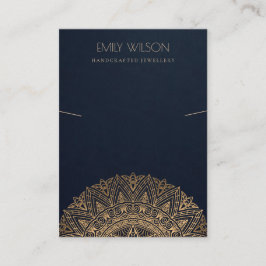 海軍用金ゴールドマンクラシックダ華美ラネックレスディスプレイ 名刺