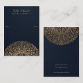 海軍用金ゴールドマンクラシックダ華美ラネックレスディスプレイ 名刺 (正面/裏面)