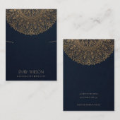 海軍用金ゴールド華美ネックレスディスプレイ 名刺 (正面/裏面)