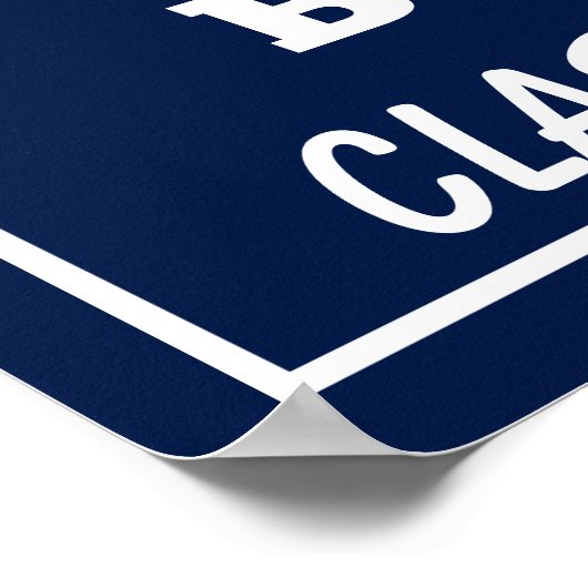 海軍白人卒業祝い ポスター (角)