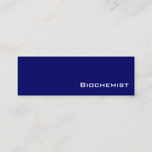 海軍白人生化学者の名刺 スキニー名刺 (正面)